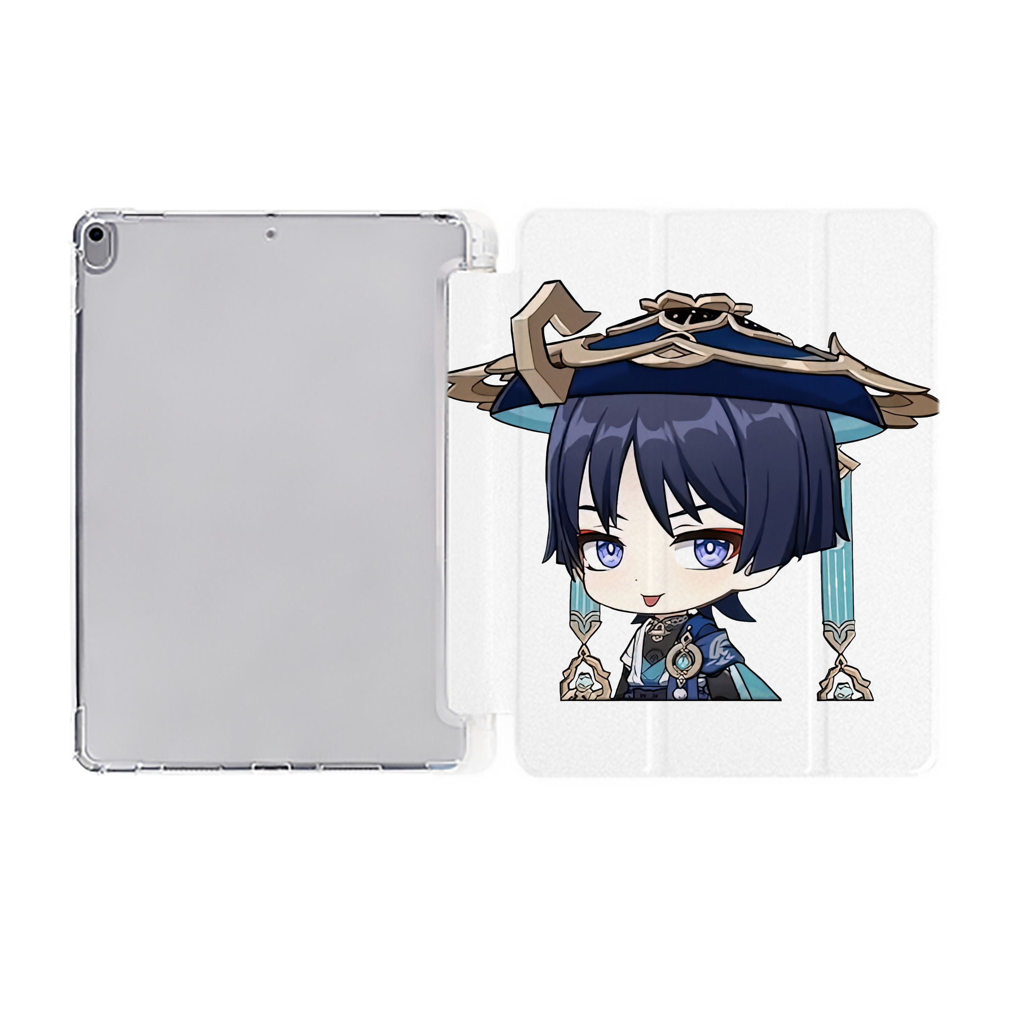 げんし神 さんペい genshin Sanpei IPad ケース ペン収納付き 三つ折りスタンド PUレザー×シリコン 対応機種9.5/10.5/10.9インチ